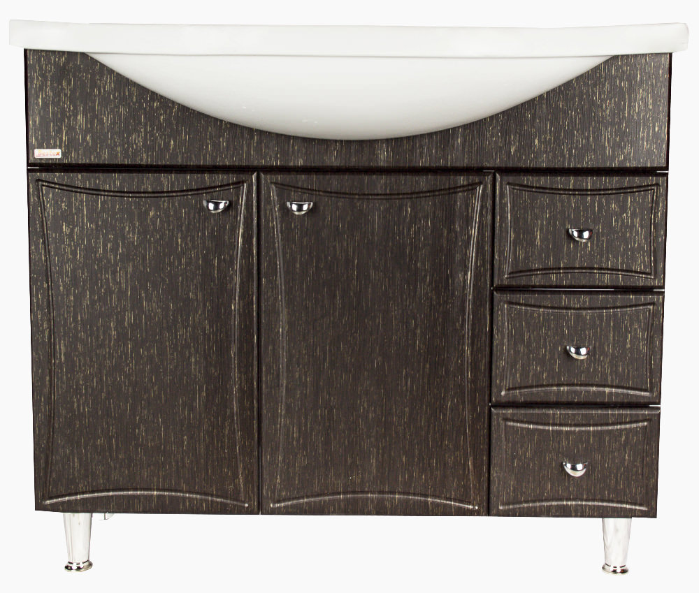 Тумба 100 Грация (под раковину "Эльбрус-100") венге, 0814.3 w