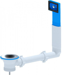 N 105 Перелив д/мойки 1 1/2" с прямоуг.верт. корпусом  АНИ