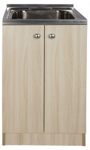 Тумба кухонная 500 х 600 (520) ясень шимо светлый