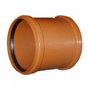 Муфта двухраструбная d = 160см (рыжий)  ПФ (10)