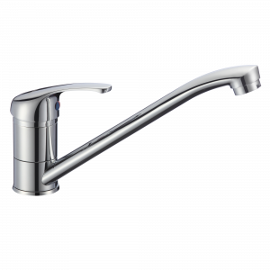 Смеситель для мойки 0402.855 1-ручный Eleanti c гибкой подводкой, литой поворот. излив 25 см