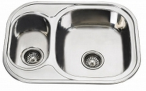 мойка врез. HLD 6348 0,8/180 RSa двухчашев (10) 069RSa MELANA