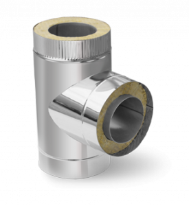 Тройник-сендвич нерж./оц. ф 210/125, 0,5 мм 90 гр. ДЫМОХОДОВ