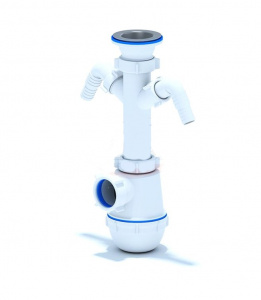 A 11 00 Сифон 1 1/2"*40 с 2 отв. д/СМ АНИ