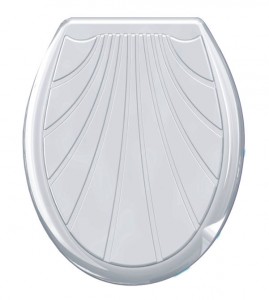 Сиденье д/унитаза жесткое "Ракушка"