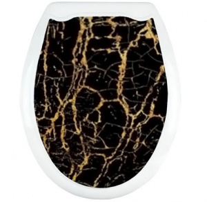 Сиденье д/унитаза "Черный мрамор"