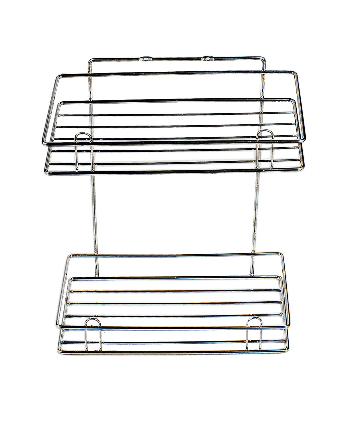 Полка 2-х ярусная прямая, хром (вкп-1.2.3)