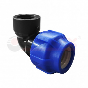 Уголок (Отвод) 32х3/4" в/р ПНД (75/15)