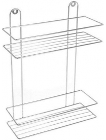 Полка 2-х ярусная прям. для душевой кабины ДППР-2