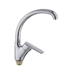 L5940 Смеситель для кухни с гайкой (утка), однорычажный, поворотный латунь LEDEME