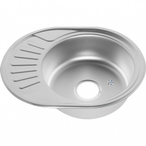 мойка врез. HLD 5745 0,6/160 овальн. универ. декор (15) 120 MELANA