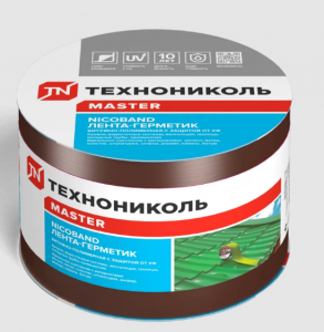 Лента самоклеющаяся  Герметик НИКОБАНД (10см*10мет) коричневый