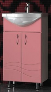 Тумба 45 Бриз new (под раковину "Дора") розовый металлик 2602.34 w