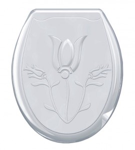 Сиденье д/унитаза жесткое "Лилия" арт.104-402-00