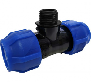 Тройник 32х1/2"х32 н/р ПНД (40/10)