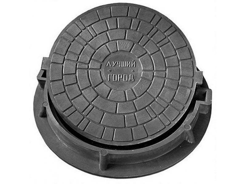 Люк ПП тип Л 3т 780х630х90 черный(У)