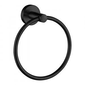 L71704B Полотенцедержатель кольцо черный LEDEME