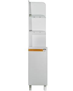 Пенал 35 Фреш (левый) бело-оранжевый металлик 3754.2/44L w