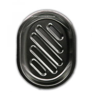 L331 Мыльница настольная овал. металл хром LEDEME