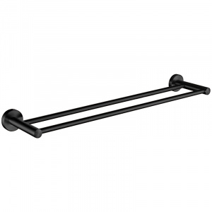 L71709B Полотенцедержатель двойной черный 60 см LEDEME