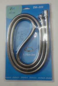 Шланг душ.1,75-2м имп/имп растягивающийся в пакете ZM-222