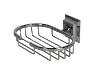 D221130 Мыльница настенная (решетка) овал. металл хром D-lin